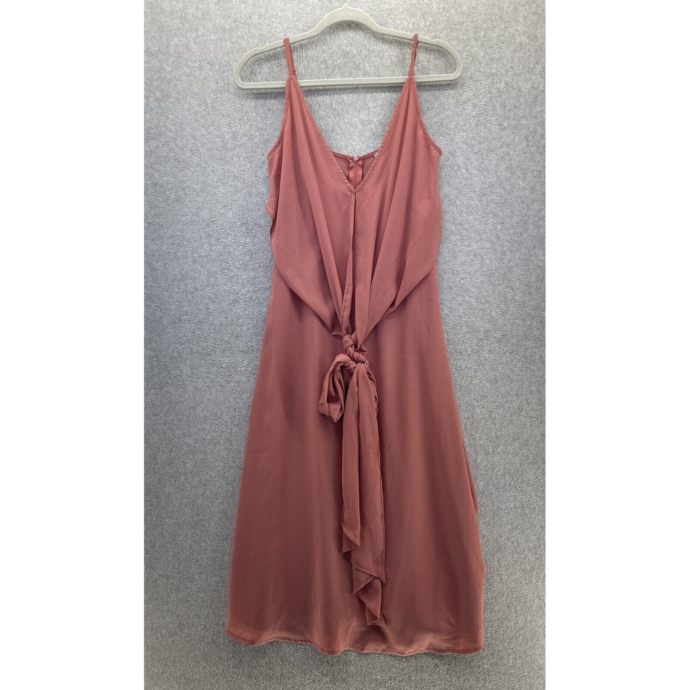 Asos Women's Dress Sleeveless Solid Pink Size 6 V Neck Tank